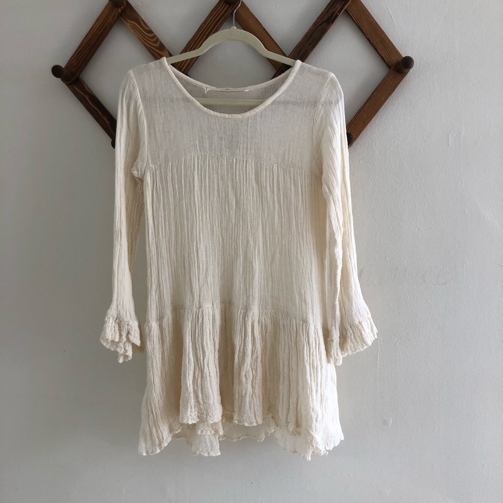 Jen’s Pirate Booty Mini Dress/Tunic Ruffle Sleeve